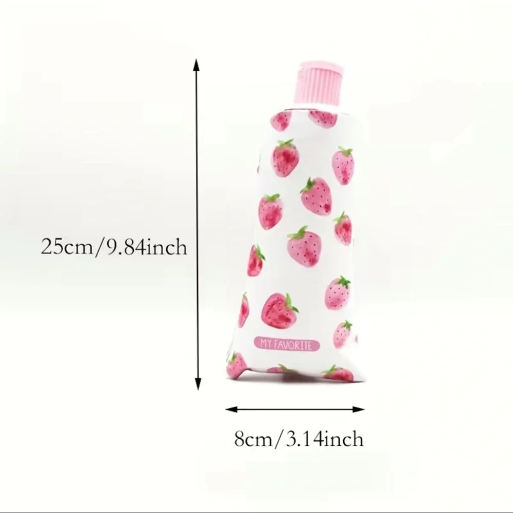 Strawberry Pencil Case & Sharpener Toothpaste Shape